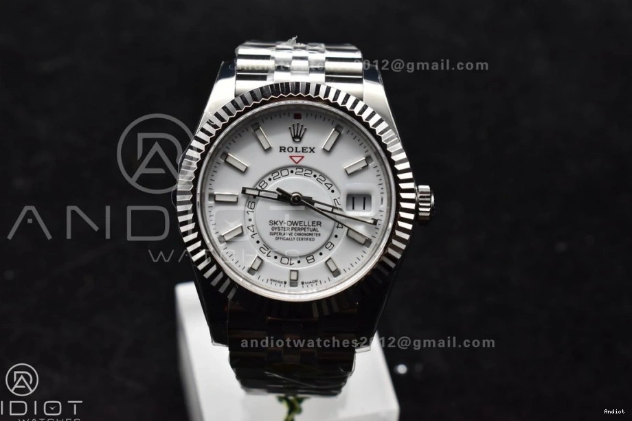 326934 Dial A2824 Edition ZF on 904L SS Sky-Dweller SS White Bracelet Best Jubilee 1:1 0402